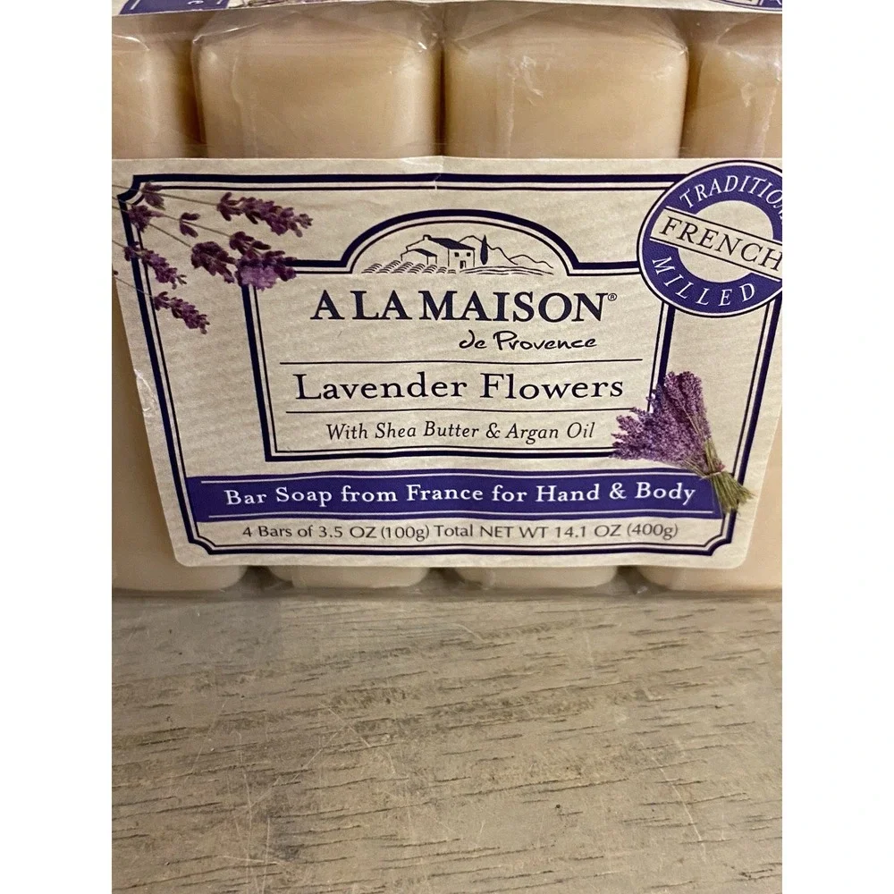 A La Maison ORANGE BERGAMOT & Lavender Bar Soap -3.5 oz each - 8 BARS TOTAL